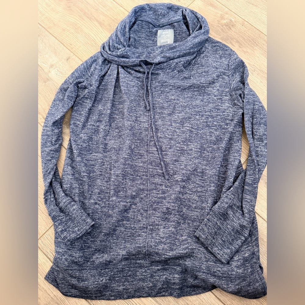 aerie Blue Marled Pullover Hoodie